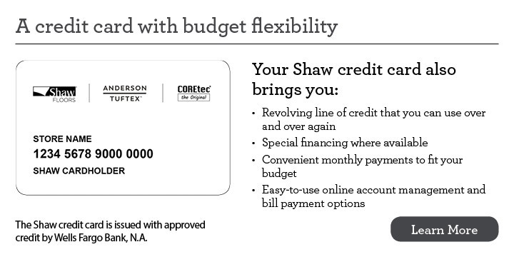 Credit card budget flexibility | Campbells Carpets Of Nevada